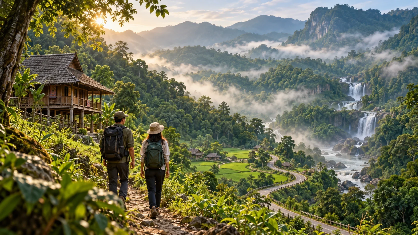 Minh họa hành trình núi rừng Con Cuông