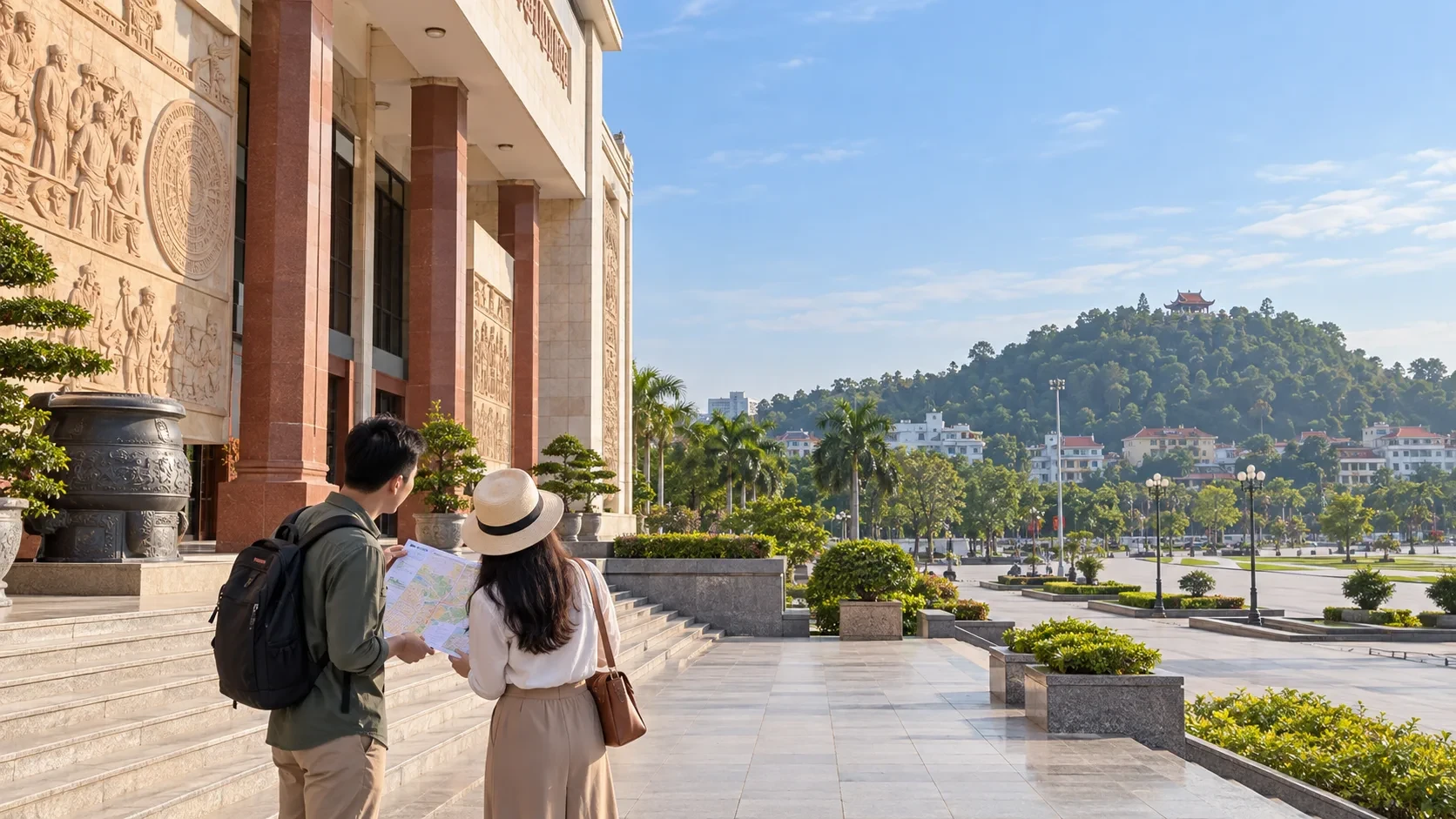 Minh họa tuyến tìm hiểu lịch sử ở Vinh