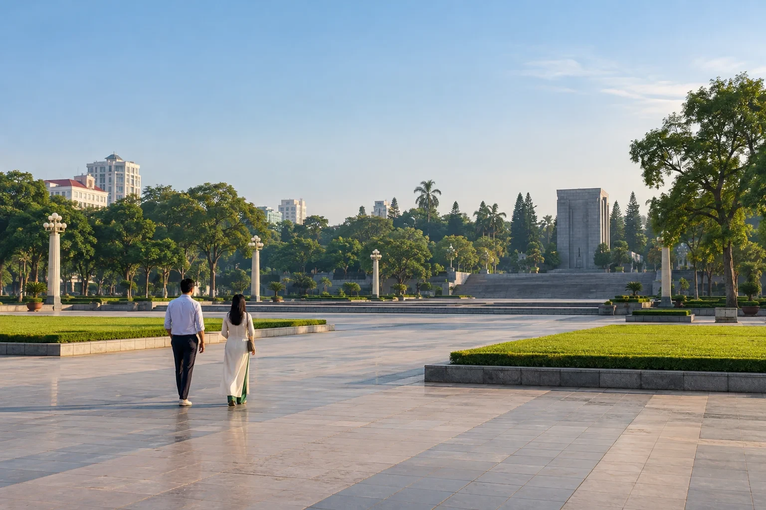 Minh họa không gian quảng trường tại Vinh